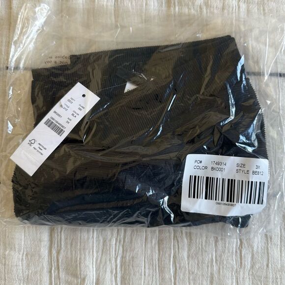 NWT J.Crew Ribbed Cross-Front Cheeky Bikini Bottom Black Size 3X - Picture 9 of 10